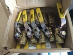 Quantity 10 Brass Ball Valve W/ Locking Handle Parker VVP500P-4 Female Pipe Ends. Fixed Price $129.99.