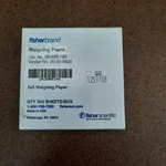 Fisherbrand 09-898-12A, 3"X3" Weighing Paper, Open Box Approx 500 Sheets. Fixed Price $21.99.