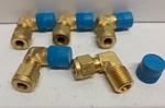 Lot Of 5 New No Box! Swagelok 1/4" Tube Od Mnpt Brass Elbows B-400-2-4. Fixed Price $39.95.