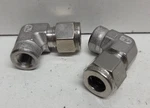 Lot Of New No Box! Parker 3/8" Tube Od 1/8" Fnpt Stainless Elbows 6FEL2N-316. Fixed Price $29.95.