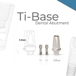 Titanium Ti-base Dental Abutment For Zirconia Crown "we Have All Implant System". Fixed Price $39.00.