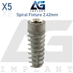 5 Mor Titanium Spiral Fixture System Int Hexagon 2.42MM Prosthetics. Fixed Price $389.90.