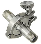 Hfs(r) 1/2" Tri Clamp Clover Stainless Steel 304 25.4MM Od Ferrule To 3/8" Npt. Fixed Price $38.99.