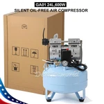 24L Dental Silent Oil-free Compressor Portable Medical Pump For 1-2 Chairs. Fixed Price $280.72.