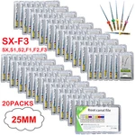 20PK Dental Endo Rotary Files Engine Use Niti Taper Blue Sx S1 S2 F1 F2 F3 25MM. Fixed Price $119.99.