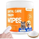 Pet Dental Care Finger Wipes 60PCS, Toothbrush For Cat Dogs. Fixed Price $6.99.