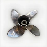 Lh Evinrude RX4 15 Stainless Prop Pitch Blade Diameter Counter. Fixed Price $174.30.