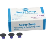Shofu L528 Super-snap Buff Disks Medium Finishing Dark Violet Double Sided 50/BX. Fixed Price $23.26.