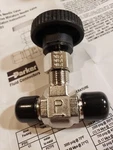 1/4 Mnpt 316SS Needle Valve (5000 Psi) Parker 4M-V4LK-SS. Fixed Price $52.00.