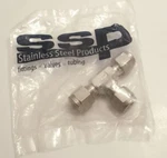 Ssp Duolok Union Tee (1/4" X Tube) - 316 Stainless. Fixed Price $14.95.
