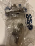 2 - Ssp Duolok Stainless Branch Tee Fitting, 3/8" Od Tube X 1/4" Fnpt. Fixed Price $19.00.