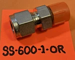 SS-600-1-OR Swagelok Sst 3/8"TUBE X 9/16-18 Male O-seal Sae Straight Thread. Fixed Price $31.12.