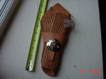 Hand Made Western Leather Holster 1875 Remington Frontier 5.5" Barrel (#20). Fixed Price $25.00.