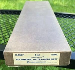 Box Of 12 Fisher Scientific Co. 5ML 13-650 Volumetric Or Transfer Pipets. Fixed Price $45.00.