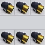 6-PK 1 In. SCH-80 Pvc Male Adapters W/brass Npt Threaded-fittings Astm D2467. Fixed Price $36.95.