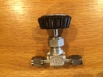 Hoke 3712G2Y, Globe Valve, Stainless Steel 1/8" Tube Connection, 5000 Psi. Fixed Price $46.00.