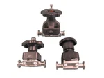 Lot (3) 1/2" & 3/4" Itt Crane Tri-clamp Manual Ss Sanitary Diaphragm Valve G2. Fixed Price $50.00.