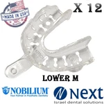 Lot X12 Dental Strong Massad Denplant Tray Impression Nobilium Usa Medium. Fixed Price $32.99.