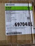 Halyard Scrub Shirts, Xxl, Blue, Case Of 48, # 69704 (large Quantity Available). Fixed Price $150.00.