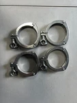 3" Tri Clamps Double Hinged Sanitary Stainless High Pressure Max 350PSI - 4 Pack. Fixed Price $40.00.