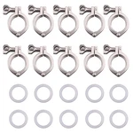 Stainless Steel 304 Single Pin Heavy Duty Tri-clamp With Wing Nut For Ferrule.... Fixed Price $62.90.