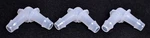 3 Count Nordson Medical Elbow Tube Fittings W/ 500 Ser. Barbs 1/2" Id L080-6005. Fixed Price $12.99.