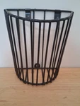 Adc 952B Cuff Baskets. Wall Mounted. 7.25" X 4" Deep. Black Vinal. Fixed Price $20.00.