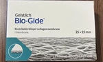 Geistlich Bio-gide Dental Collagen Membrane Sterile Resorbable Bilayer 25X25MM. Fixed Price $140.00.