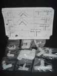 (14) Asst Cole-parmer Hdpe Large Barbed Elbow & Tee Connector Tubing Fittings. Fixed Price $26.99.