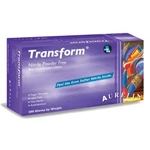 Aurelia Transform Nitrile Gloves: Small 200/BX. Blue, Powder-free, Textured. Fixed Price $31.79.