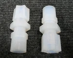 New Lot Of Two Integral Ferrule Straight Adapters, FPMC6-4N 3/8"TUBE X 1/4"FNPT. Fixed Price $8.00.