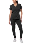 Adar Pro Modern Athletic Women V-neck Scrub Top & Pants. Fixed Price $81.11.