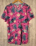 Jurassic World Scrub Top Large Womens Neck Medical Dental Veterinarian New. Fixed Price $16.99.