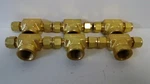 Lot Of (6) Nos! Swagelok 3/8" X 3/4" Brass Female Branches B-1210-3-6TTF. Fixed Price $59.95.