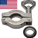 KF-16 NW-16 Stainless Steel Vacuum Clamp & Viton Centering Loco Science!. Fixed Price $14.99.