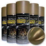 6 Pack - Dyc Hyperdip Aerosol Bronze Gold (satin) New Dipyourcar.com. Fixed Price $117.48.