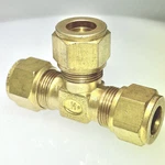 Gyrolok Hoke 1/2" Od Tube Compression Tee Fitting Brass Part Number 8TTTBR. Fixed Price $19.56.