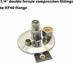 Bmotiontech 1/4" Od Tube Double Ferrule Compression Swagelok Fittings To KF40. Fixed Price $43.50.