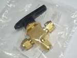 1- Swagelok Brass 40 Series 3-WAY Ball Valve, 1/4" Od Tube, B-43XS4. Fixed Price $74.89.