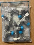 3X Of Swagelok Positionable Branch Run Tee, 3/8" Tube,sae/ms 9/16-18,SS-600-3TTS. Fixed Price $70.00.