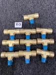 (10) Swagelok Equivalent To B-4-BT Brass Branch Tee, 1/4 In.. Fixed Price $149.76.