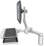 Icw Ultra 510 Lcd Desk Mount With 5" Riser,bent Keyboard Tray, 20" Double-arm. Fixed Price $814.19.