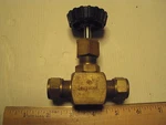 Hoke Brass Packed Stem Needle Valve, 2114G8B 1/2 Compression Tube Fitting In-out. Fixed Price $25.00.