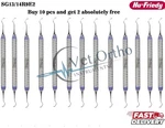 10X Hu-friedy SG13/14R9E2 Everedge 2.0 #13/14R De Rigid Gracey Curette #9 Handle. Fixed Price $125.00.