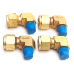 Lot Of 4 Swagelok B-600-2-2 Brass Male Elbow 1/8" Npt 3/8" Tube, 5000 Psi Max. Fixed Price $40.00.