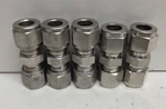 Lot Of 5 Guaranteed! Parker 3/8" Tube Od Straight Unions 6SC6-316. Fixed Price $34.95.