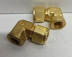 Lot Of New No Box! Swagelok/parker 1/2"TUBE X3/8"FNPT Elbows 8FEL6N-B B-810-86. Fixed Price $14.95.