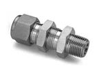 (10 Lot) 3/8" Tube Od X 1/4" Mnpt 316SS Bulkhead Fitting Ssp Duolok ISSD6BMC4. Fixed Price $64.00.