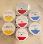 CERAMCO3 Porcelain 1 Oz. All Shades. Fixed Price $25.50.