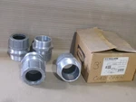New Box Of 4 Killark/hubbell ZS825 3" Aluminum Cord Connector Ak. Fixed Price $72.00.